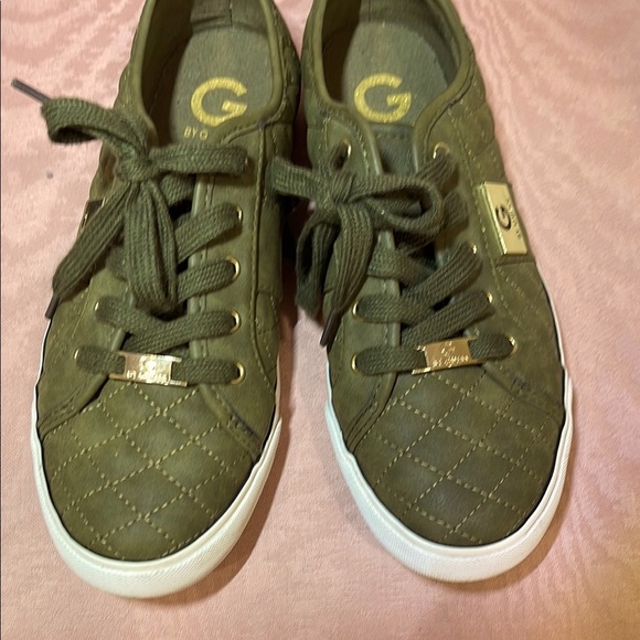 Green Quilted Kids Shoes by Guess - Picture 1 of 4